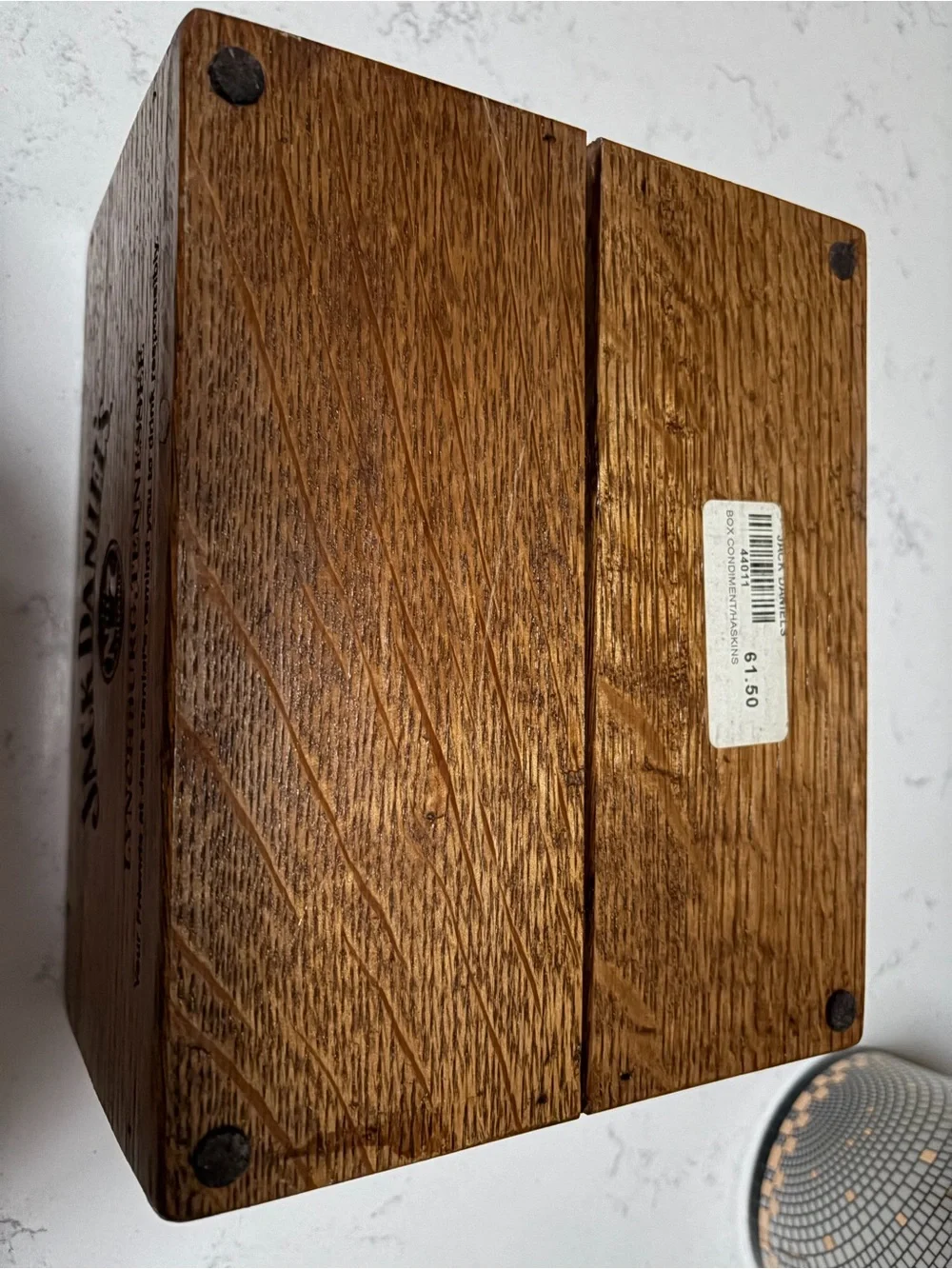 Jack Daniel's Brown Oak / Wood Logo Caddy